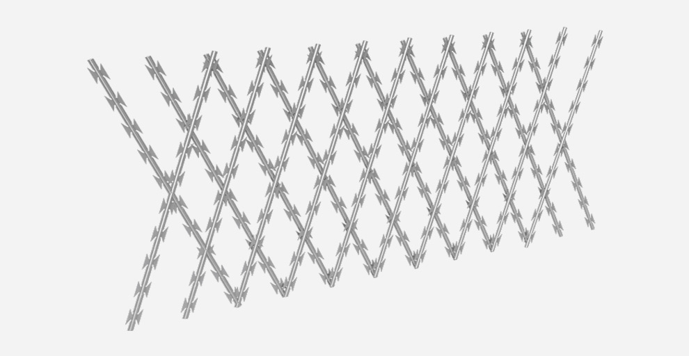 Diagram of Welded Razor Wire