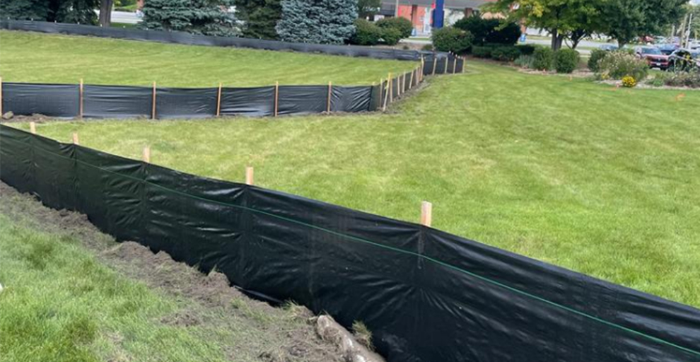 erosion control silt fence