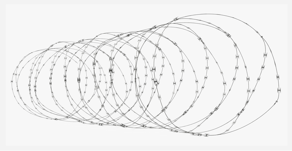 diagram of spiral razor wire