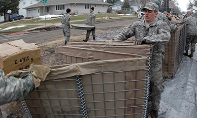 Unfold and Position the HESCO Barriers