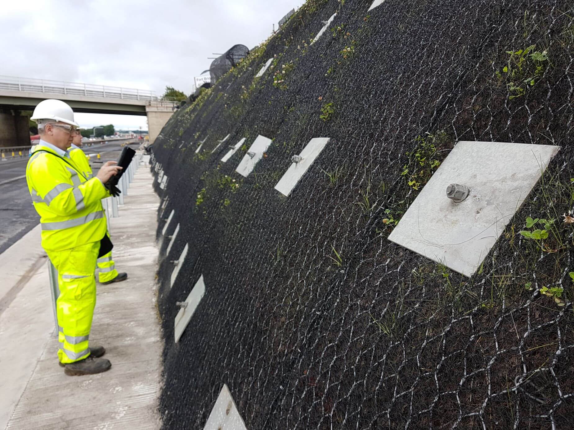 flood control barrier for slope stability