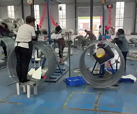 Producing Process of Ukrainian Spider Spiral Razor Wire